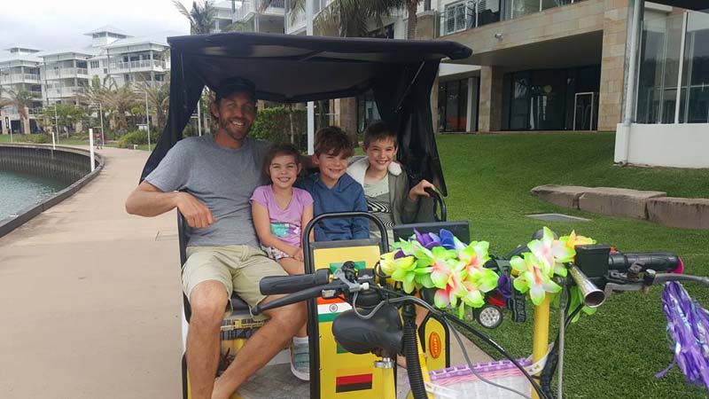 Take in the sights and sounds of Airlie Beach from the back of a tuk-tuk!